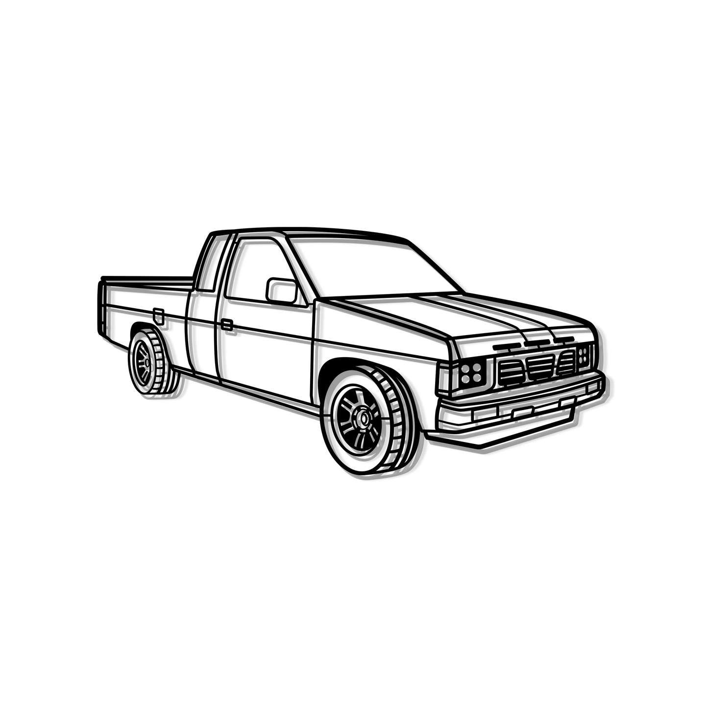 1990 NISSAN D21 HARDBODY TRUCK ANGLE