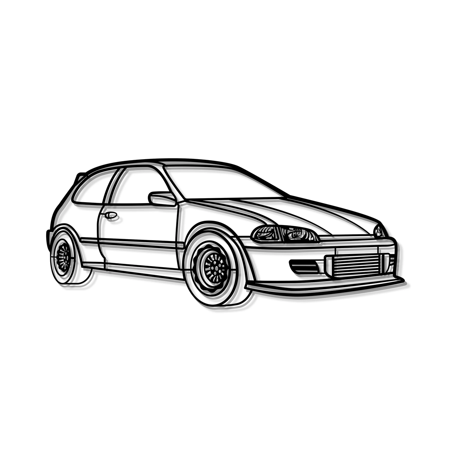 HONDA CIVIC HB 1993 ANGLE