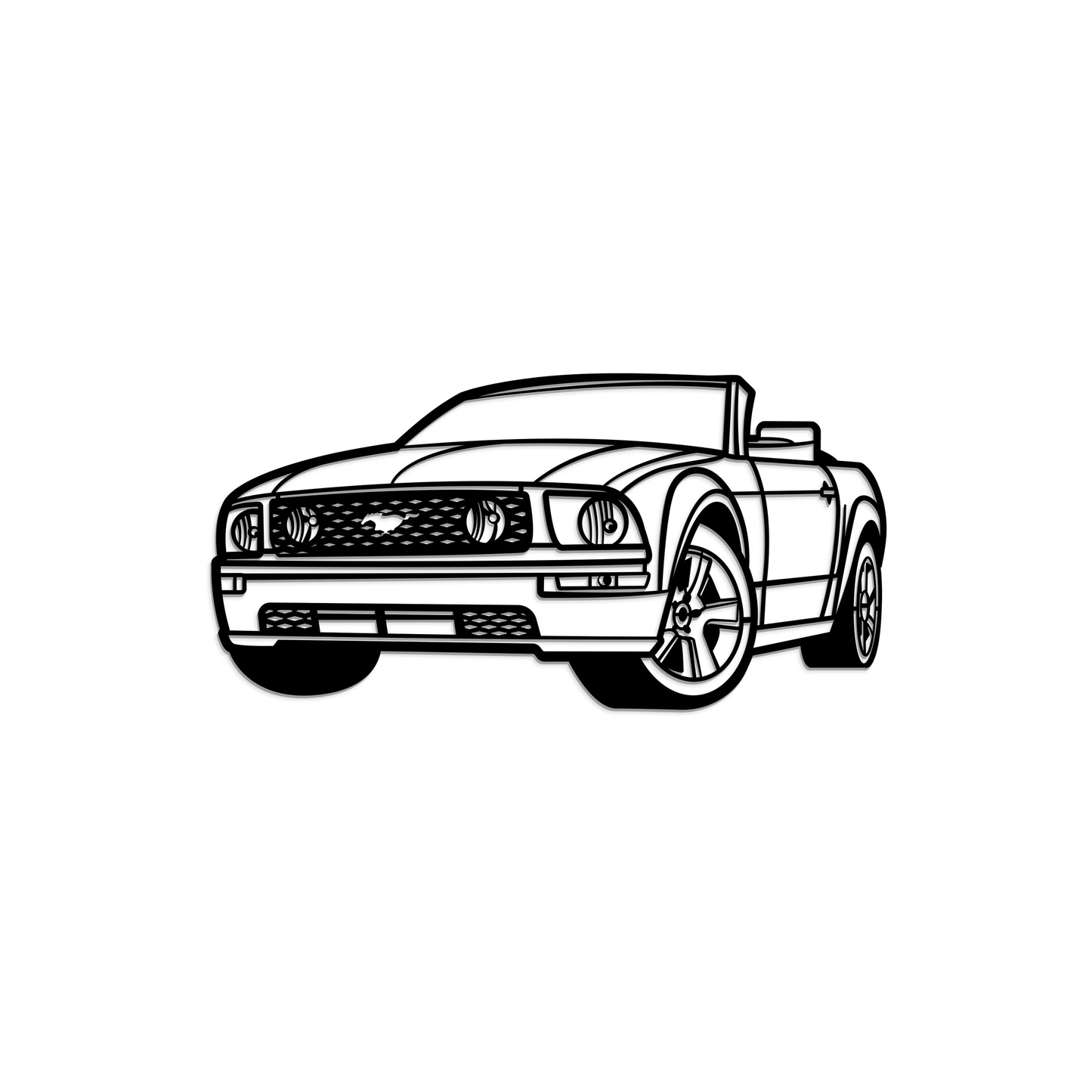 FORD MUSTANG GT CONVERTIBLE ANGLE